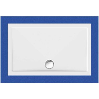 Schröder Viereckduschwanne Sito E 120x75x2,5 cm weiß