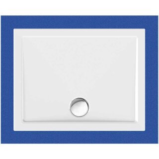 Schröder Viereckduschwanne Sito E 100x80x2,5 cm weiß