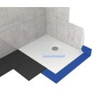 Schröder Rechteckduschwanne Flat New E 130x80x2 cm weiß