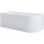 Schröder Eckvorwandwanne Lupor 180x80x50/66 cm links weiß