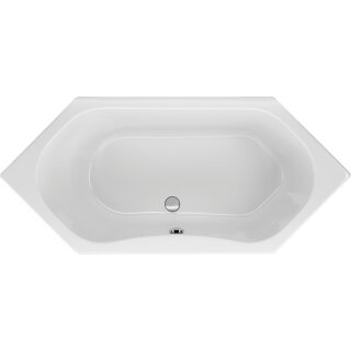 Schröder 6-Eckwanne Carina 180x80x44,5 cm, weiß