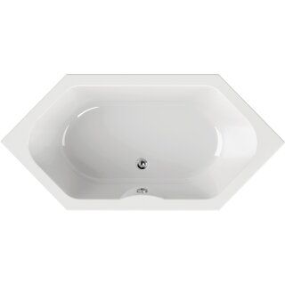 Schröder 6-Eckwanne Una 189x90x44,5 cm weiß