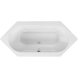 Schröder 6-Eckwanne Andros 200x90x46 cm, weiß