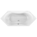 Schröder 6-Eckwanne Bora 180x80x44 cm weiß