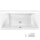 Schröder Rechteckwanne Malibu Eco Slim 200x90x46,5 cm weiß