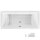 Schröder Rechteckwanne Malibu Plus Slim 170x80x46,5 cm weiß