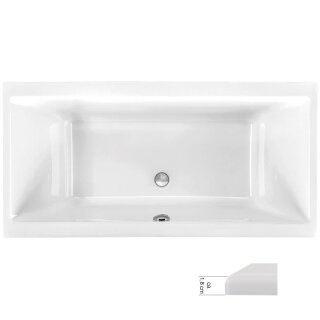 Schröder Rechteckwanne Malibu Eco Slim 160x75x42,5 cm weiß