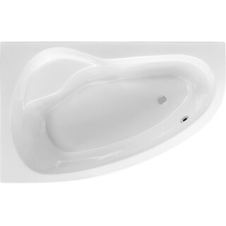 Schröder Raumsparwanne Sunrise 173,5x108,5x45,5 cm links weiß