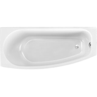 Schröder Raumsparwanne Compact 169 x 74 x 43 cm links weiß