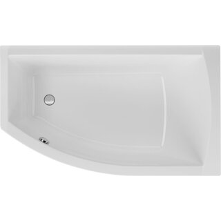 Schröder Raumsparwanne Flo rechts 150x85x45,5 cm weiß