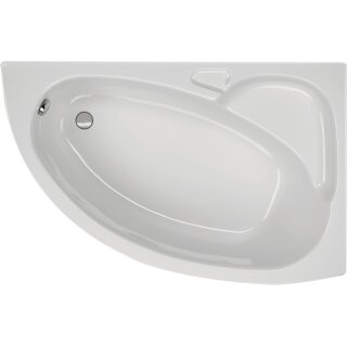 Schröder Raumsparwanne Wien rechts 154x100x40 cm weiß