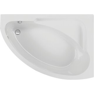 Schröder Raumsparwanne Milano rechts 150x104x40 cm weiß