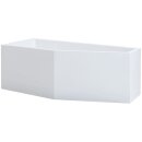 Schröder Raumsparwanne Lupor 160x90x49/66 cm links...