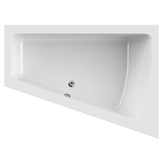Schröder Raumsparwanne Malibu Comfort 170x125x45 weiß Ausführung rechts