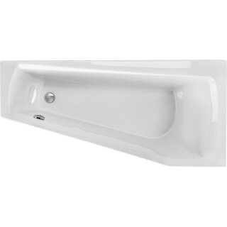 Schröder Raumsparwanne Split rechts 160x75x42,5 cm weiß