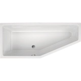 Schröder Raumsparwanne Lupor links 170x75x44 cm weiß