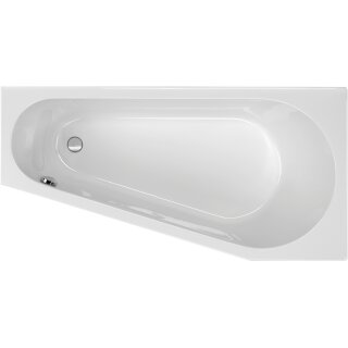 Schröder Raumsparwanne Hiddensee rechts 160x80x39,5 cm weiß
