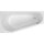 Schröder Raumsparwanne Hiddensee links 160x80x39,5 cm weiß