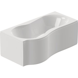 Schröder Kombiwanne Flora links 150x75/90x42 cm weiß