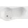 Schröder Kombiwanne Flora links 150x75/90x42 cm weiß