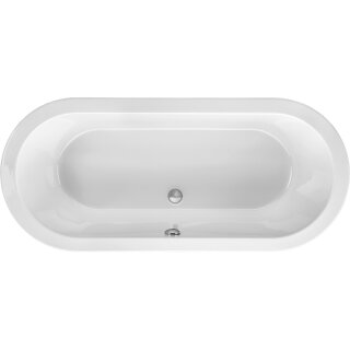 Schröder Ovalwanne Rhein 180x80x44 cm weiß