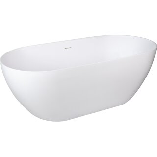 Schröder Ovalwanne Golem Style O 160 S 161x76x46/56,5 cm schneeweiß matt