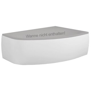 Schröder Schürze zur Raumsparwanne Kameleon rechts weiß