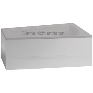 Schröder Schürze zur Raumsparwanne Lara 175 rechts weiß Bauhöhe inkl. Badewanne 64 cm