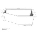 Schröder Badewannenträger für Lupor 180x80...
