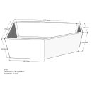 Schröder Badewannenträger für Lupor 180x80...