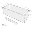 Schröder Badewannenträger für Korana 160x70