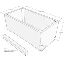 Schröder Badewannenträger für Korana 130x70