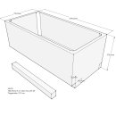 Schröder Badewannenträger für Tulu 150x75