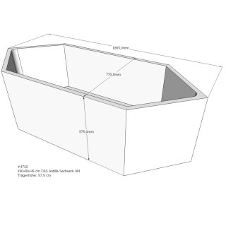 Schröder Badewannenträger für Antilla