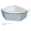 Schröder Badewannenträger für Ella 120 x...