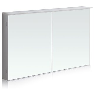 Schröder Aluminiumspiegelschrank Aurora H 700 x 1200 x 120 mm