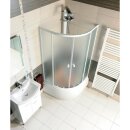 Frontschürze für tiefe Duschwannen 90x90cm, Höhe 37,5cm, weiss