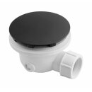 Duschwannensiphon, 90mm, schwarz matt