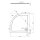 SERA LIGHT Duschwanne, Viertelkreis 90x90x3cm, R550