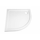 TECMI Gussmarmor-Duschwanne, Viertelkreis 80x80x3 cm, R55