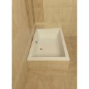 DEEP Rechteck-Duschwanne 160x75x26cm, tief, weiss