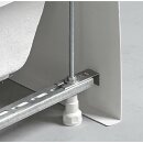 DEEP Rechteck-Duschwanne 130x75x26cm, tief, weiss mit Rahmengestell