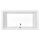 DEEP Rechteck-Duschwanne 130x75x26cm, tief, weiss mit Rahmengestell