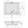 DEEP Rechteck-Duschwanne 110x90x26cm, tief, weiss mit Rahmengestell