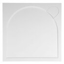 LARCA Gussmarmor-Duschwanne, Quadrat 100x100x3cm