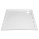 TECMI Gussmarmor - Duschwanne, Quadrat 80x80x3 cm mit...