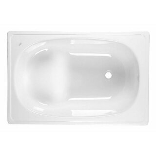 Emaille-Sitzbadewanne 105x70cm, weiss
