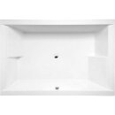 DUPLA Badewanne mit Rahmengestell 180x120x54cm, weiss