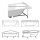 DUPLA Badewanne mit Rahmengestell 180x120x54cm, weiss