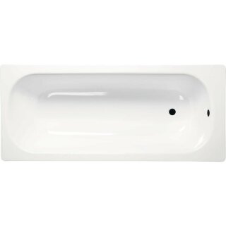 Emaille-Sitzwanne Rechteck 150x70x38cm, weiss